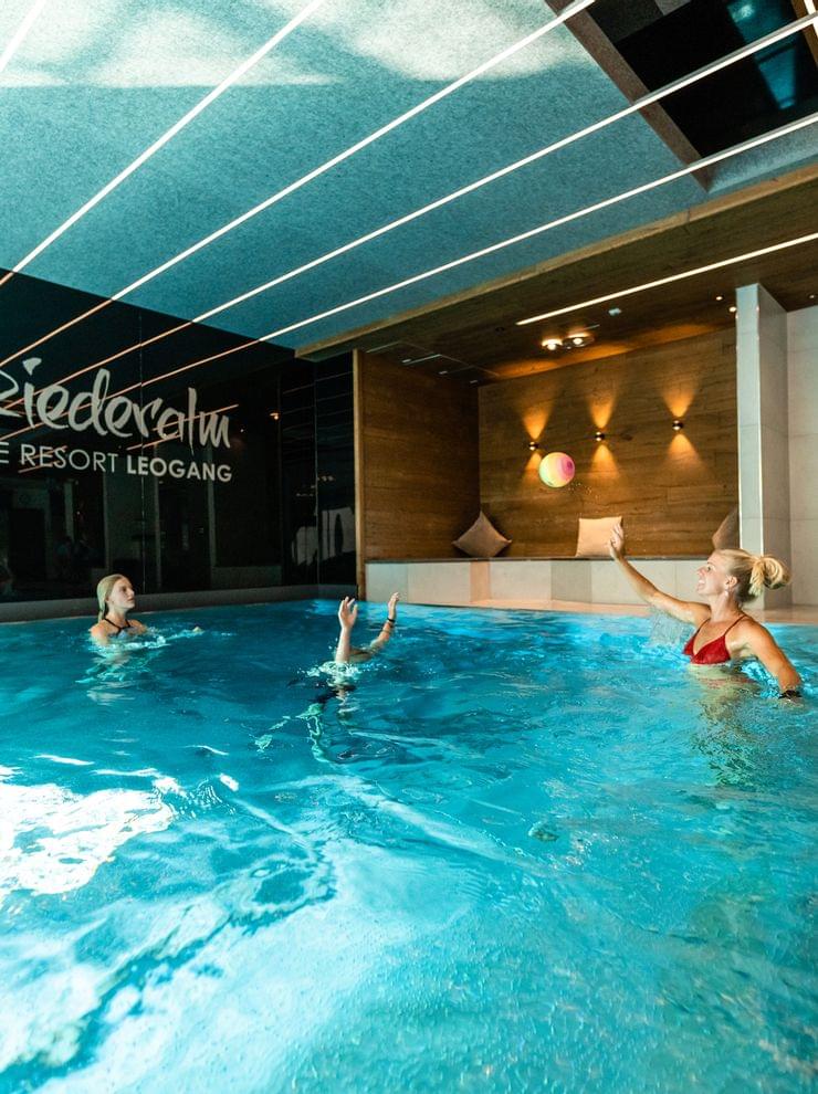 Indoor pool in the Riederalm